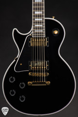 Gibson Custom Shop Les Paul Custom Gloss Left Handed Electric Guitar in Ebony 10.10 #CS403006