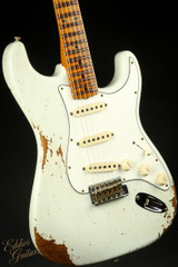 Fender Custom Shop Eddie's Guitars Exclusive Dealer Select Roasted 1963 Stratocaster Heavy Relic - Olympic White