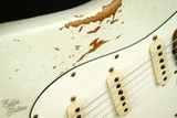 Fender Custom Shop Eddie's Guitars Exclusive Dealer Select Roasted 1963 Stratocaster Heavy Relic - Olympic White