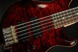 Used - Paul Reed Smith Grainger 5 String Bass - Fire Red Burst