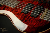 Used - Paul Reed Smith Grainger 5 String Bass - Fire Red Burst