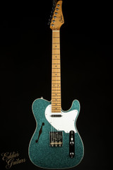 2023 - Suhr Eddie's Guitars Exclusive Custom Classic T Roasted - Aqua Sparkle