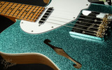2023 - Suhr Eddie's Guitars Exclusive Custom Classic T Roasted - Aqua Sparkle