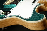2023 - Suhr Eddie's Guitars Exclusive Custom Classic T Roasted - Aqua Sparkle