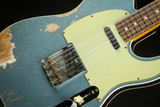 2023 - Fender Custom Shop 1960 Telecaster Custom Heavy Relic - Blue Ice Metallic Sparkle