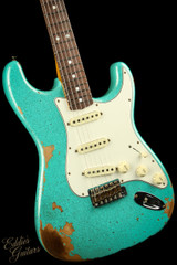 2023 - Fender Custom Shop 1967 Stratocaster Heavy Relic - Sea Foam Green Sparkle