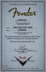 2023 - Fender Custom Shop 1960 Telecaster Custom Heavy Relic - Silver Sparkle