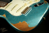 2023 - Fender Custom Shop 1967 Stratocaster Heavy Relic - Teal Green Metallic Sparkle