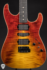 Tom Anderson Drop Top Electric Guitar in Fire WakeSurf