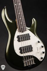 Ernie Ball Music Man StingRay 5 Special HH Bass Guitar in Fallout Green