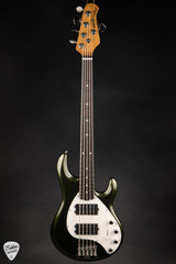 Ernie Ball Music Man StingRay 5 Special HH Bass Guitar in Fallout Green