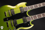 Gibson Custom Shop PSL Mid 60s EDS 1275 electric guitar in gecko green sparkle