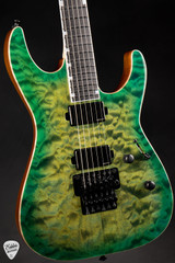 ESP USA M-II DX FR Electric guitar in Lime Burst