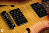 Paul Reed Smith Eddie’s Guitars Wood Library Hollowbody II Piezo Cocobolo – Livingston Lemondrop with Dark Cherry Sunburst Electric Guitar