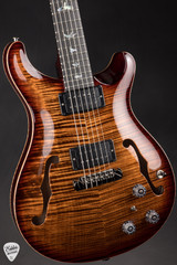 Paul Reed Smith Eddie’s Guitars Wood Library Hollowbody II Piezo/Stained Neck – Copperhead with Dark Cherry Sunburst Electric Guitar