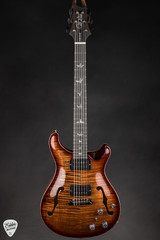 Paul Reed Smith Eddie’s Guitars Wood Library Hollowbody II Piezo/Stained Neck – Copperhead with Dark Cherry Sunburst Electric Guitar