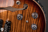 Paul Reed Smith Eddie’s Guitars Wood Library Hollowbody II Piezo/Stained Neck – Copperhead with Dark Cherry Sunburst Electric Guitar