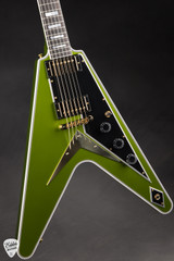 Gibson Custom Shop PSL Flying V Custom Gloss Gecko Green Metallic 7.3 #CS501090 Electric Guitar