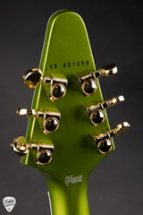 Gibson Custom Shop PSL Flying V Custom Gloss Gecko Green Metallic 7.3 #CS501090 Electric Guitar