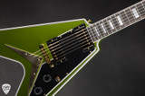 Gibson Custom Shop PSL Flying V Custom Gloss Gecko Green Metallic 7.3 #CS501090 Electric Guitar