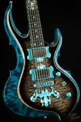 ESP Exhibition Limited Original Series 2022 EXL FRX-CTM NT - Black Sunburst/See thru Blue