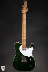 Suhr Eddie’s Guitars Exclusive Custom Classic T Roasted Electric Guitar in Deep Green Sparkle