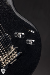 Ernie Ball Music Man Luke 4 Steve Lukather Artist Signature Electric Guitar in Black Sparkle