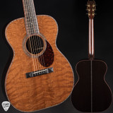 Huss and Dalton OM Custom Acoustic Guitar with Curly Redwood and African Blackwood