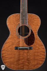 Huss and Dalton OM Custom Acoustic Guitar with Curly Redwood and African Blackwood