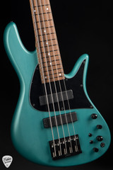 Fodera Emperor Deluxe 5 String Electric Bass Guitar In Sherwood Green Metallic