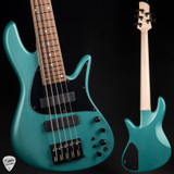 Fodera Emperor Deluxe 5 String Electric Bass Guitar In Sherwood Green Metallic