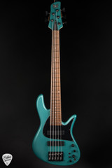 Fodera Emperor Deluxe 5 String Electric Bass Guitar In Sherwood Green Metallic