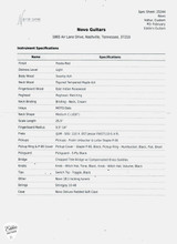 Novo Voltur Custom Electric Guitar in Fiesta Red