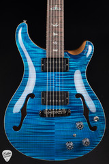 PRS Eddie's Guitars Wood Library Hollowbody II Piezo Cocobolo Aquamarine electric guitar