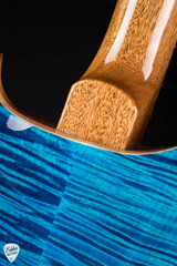 PRS Eddie's Guitars Wood Library Hollowbody II Piezo Cocobolo Aquamarine electric guitar