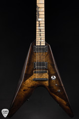 Dunable Asteroid Electric Guitar in Buckeye Burl