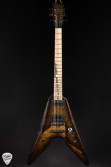Dunable Asteroid Electric Guitar in Buckeye Burl