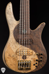 Fodera Monarch Deluxe Yin Yang 5 – Buckeye/Walnut Bass Guitar