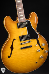 Gibson Custom Shop PSL ’64 ES-335 Figured Reissue Gloss Golden Poppy Burst Electric Guitar