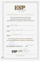 ESP USA Eclipse QM Electric Guitar in Lime Burst