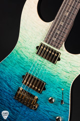 Suhr Standard Rosewood Neck Electric Guitar in Aqua Blue Gradient