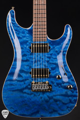 Suhr Standard Carve Top Pau Ferro Neck Electric Guitar in Trans Whale Blue