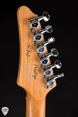 Ibanez Tom Quayle Signature TQM2 Electric Guitar in Charcoal Black Burst Flat