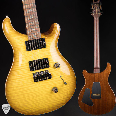 Paul Reed Smith Eddie’s Guitars Wood Library Custom 24 Brazilian FB/Rosewood Neck Electric Guitar in Livingston Lemondrop