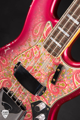 Fender Custom Shop LTD Jazz Bass Heavy Relic Bass Guitar in Aged Pink Paisley