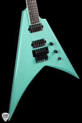 ESP USA V-II FR BH Electric Guitar in Midori Gold Sparkle