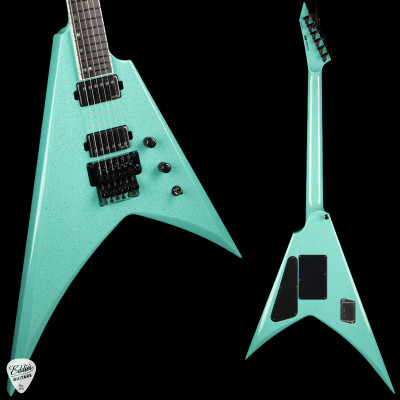 ESP USA V-II FR BH Electric Guitar in Midori Gold Sparkle