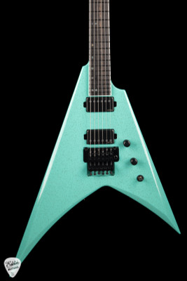 ESP USA V-II FR BH Electric Guitar in Midori Gold Sparkle