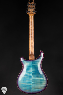 2024 – Paul Reed Smith Eddie’s Guitars Wood Library Hollowbody II Piezo Brazilian/Head Stock Repair Electric Guitar in Aquableux with Purple Burst