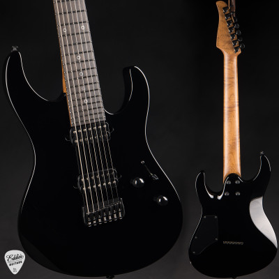 ギター Suhr Modern MS-BS7 Satin Black Suhr Modern 7 - Black - Eddie's Guitars